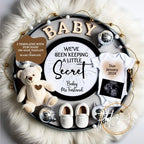 New Years Secret Baby Reveal Digital Editable Template, Gender Neutral Canva Customizable TailoredTreasuresDigitalDesigns™
