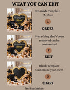 Tiny Secret New Years Baby Reveal Digital Editable Template, Gender Neutral Canva Template TailoredTreasuresDigitalDesigns™