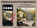 Our Next Great Adventure Digital Pregnancy Announcement, Gender Neutral Customizable Hiking Editable Template - TailoredTreasuresDigitalDesigns™