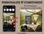 Our Next Great Adventure Digital Pregnancy Announcement, Gender Neutral Customizable Outdoors Editable Template - TailoredTreasuresDigitalDesigns™
