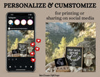Digital Mountain Pregnancy Announcement, Our Next Adventure, Customizable Hiking Themed, Personalized Editable Template TailoredTreasuresDigitalDesigns™
