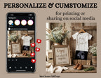 Oops We Did It Again!, Digital Pregnancy Announcement, Gender Neutral, Customizable Boho Themed, Canva Instant Download Editable Template - TailoredTreasuresDigitalDesigns™