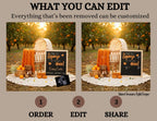 Product display with customizable elements in an outdoor setting