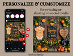 Orange Pregnancy Announcement Template, Squeeze Out the Good News Editable Canva Design TailoredTreasuresDigitalDesigns™
