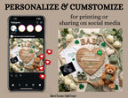 St. Patrick's Day Pregnancy Announcement Template | We're Adding a Little More Luck | Surname Sign | Editable Canva Digital Download TailoredTreasuresDigitalDesigns™