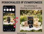 Honey Bee Pregnancy Announcement Template, Editable Digital Baby Reveal - Our Little Honey Is On The Way TailoredTreasuresDigitalDesigns™