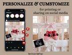 Disney Minnie Baby Girl Elegant Gender Reveal Announcement, Editable Instant Download Canva Template TailoredTreasuresDigitalDesigns™