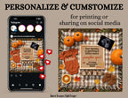 Our Family is Getting a Little More Pumpkin Spice, Fall Pumpkin Digital Pregnancy Announcement, Autumn Instant Download Editable Template TrendyCustomApparel™