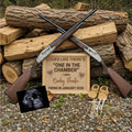 Hunting Rifle Digital Pregnancy Announcement, One in the Chamber, Canva Downloadable Editable Social Media Template TailoredTreasuresDigitalDesigns™