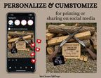 Hunting Rifle Digital Pregnancy Announcement, One in the Chamber, Canva Downloadable Editable Social Media Template TailoredTreasuresDigitalDesigns™