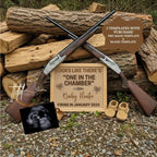 Hunting Rifle Digital Pregnancy Announcement, One in the Chamber, Canva Downloadable Editable Social Media Template TailoredTreasuresDigitalDesigns™
