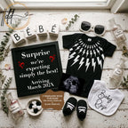 Schitt's Creek Pregnancy Announcement Template | Surprise Bebe | David Rose Inspired Digital Download TailoredTreasuresDigitalDesigns™