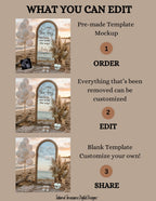 Modern Beach Pregnancy Announcement Template | Gender Neutral Canva Template | Sunset Ocean Baby Reveal TailoredTreasuresDigitalDesigns™