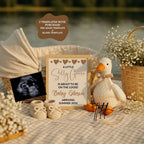 A Little Silly Goose is About to be Loose, Goose Digital Pregnancy Announcement, Instant Download Spring or Summer Baby Reveal, Customizable Canva Editable Template - TailoredTreasuresDigitalDesigns™