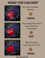 Now Entering the Babyverse, Spiderman Digital Pregnancy Announcement, Gender Neutral, Customizable Superhero Canva Instant Download Editable Template TailoredTreasuresDigitalDesigns™