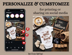 Spill the Beans Pregnancy Announcement Template | Funny Coffee Baby Reveal | Editable Canva Digital Download TailoredTreasuresDigitalDesigns™