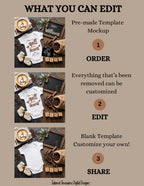 Spill the Beans Pregnancy Announcement Template | Funny Coffee Baby Reveal | Editable Canva Digital Download TailoredTreasuresDigitalDesigns™