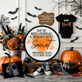 We've Been Keeping a Spooky Little Secret, Halloween Digital Pregnancy Announcement, Customizable Editable Template, Gender Neutral Baby Reveal - TailoredTreasuresDigitalDesigns™