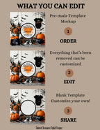 We've Been Keeping a Spooky Little Secret, Halloween Digital Pregnancy Announcement, Customizable Editable Template, Gender Neutral Baby Reveal - TailoredTreasuresDigitalDesigns™