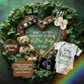 St Patrick's Pot of Gold Baby Reveal Digital Editable Template, Spring or March Themed Canva Template