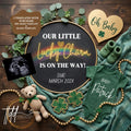 St. Patrick’s Lucky Charm Baby Reveal Digital Editable Template, Canva Instant Download TailoredTreasuresDigitalDesigns™