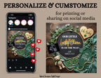 St. Patrick’s Lucky Charm Baby Reveal Digital Editable Template, Canva Instant Download TailoredTreasuresDigitalDesigns™
