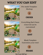 St. Patrick's Day Pregnancy Announcement Template | Our Little Lucky Charm | Editable Canva Digital Download TailoredTreasuresDigitalDesigns™