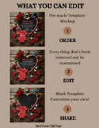 Valentine’s Day Baby Reveal Digital Editable Template, Extra Sweet Personalized Canva Instant Download TailoredTreasuresDigitalDesigns™