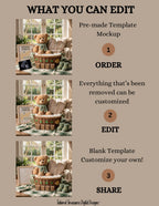 St. Patrick's Day Pregnancy Announcement Template | We Struck Gold | Editable Canva Digital Download TailoredTreasuresDigitalDesigns™