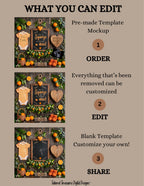 Orange Pregnancy Announcement Template, Squeeze Out the Good News Editable Canva Design TailoredTreasuresDigitalDesigns™