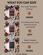 Digital Valentine's Pregnancy Announcement, New Valentiny, Customizable February Themed, Personalized Editable Template TailoredTreasuresDigitalDesigns™