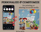 Reach for The Sky There’s a Baby on the Way! Disney Toy Story Digital Pregnancy Announcement Fully Customizable Editable Template TailoredTreasuresDigitalDesigns™