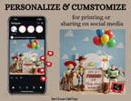 You’ve Got a Friend in Me!, Disney Toy Story Digital Pregnancy Announcement Fully Customizable Editable Template TailoredTreasuresDigitalDesigns™