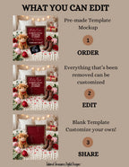 Valentine's Day Pregnancy Announcement Template, Holy Cow We're Having a Baby, Canva Editable, Gender Neutral, Instant Digital Download TailoredTreasuresDigitalDesigns™