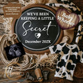 Digital Western Pregnancy Announcement, We've Been Keeping a Little Secret, Customizable Rodeo Themed, Personalized Editable Template TailoredTreasuresDigitalDesigns™